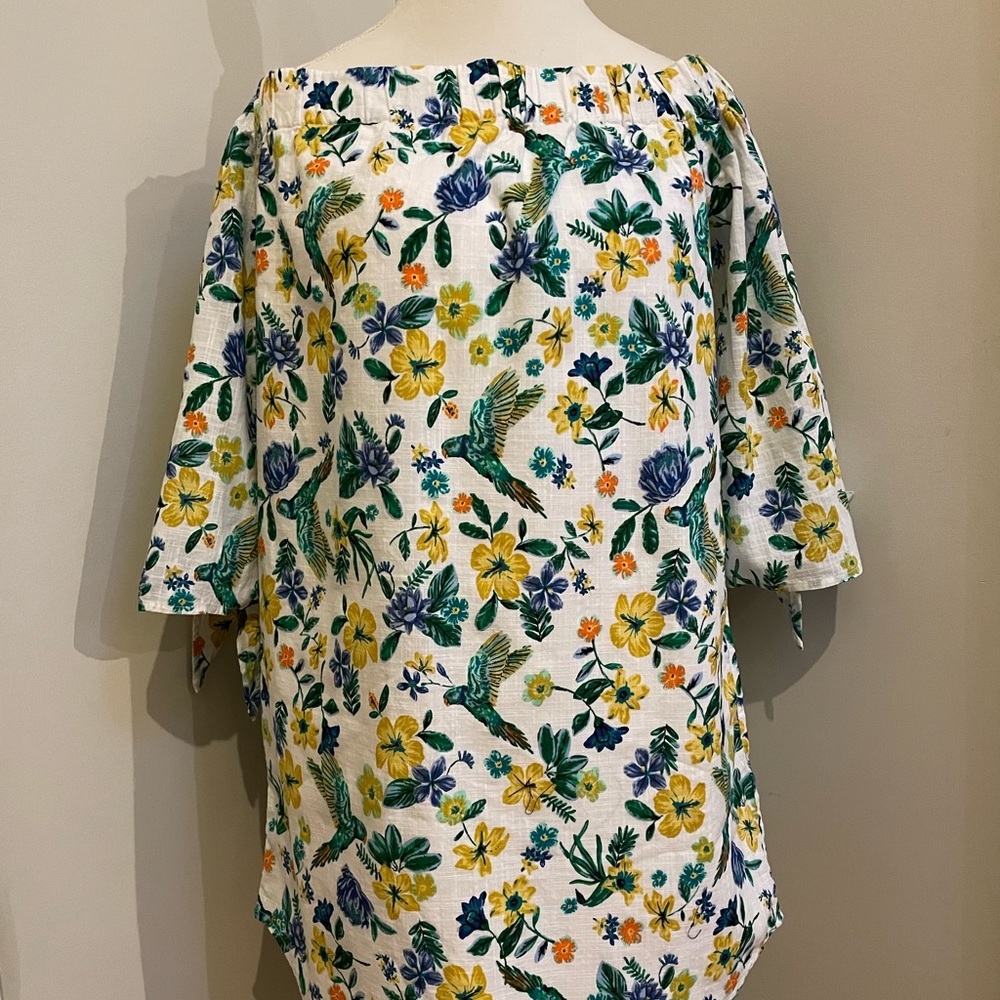 Old Navy Floral Off Shoulder Mini Dress, size Medium, multicolors